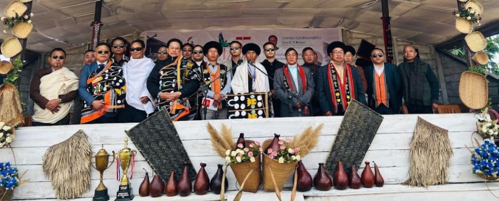 KG Kenye and others during 57th edition of the Thetsümi Youth Society on January 3.